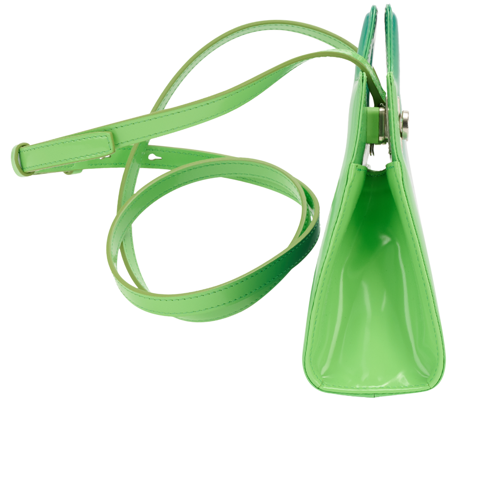 Mini Wanda Ombre Top Handle, &pound;450, Handbags, Blue/Green, Leather, Side view